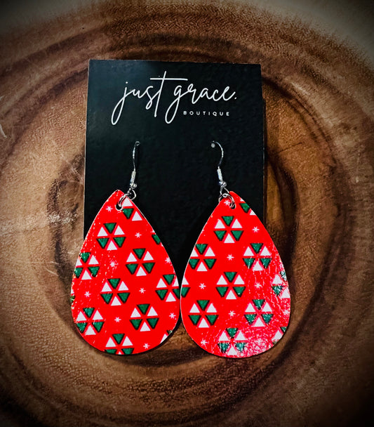 Christmas- Red Geometric